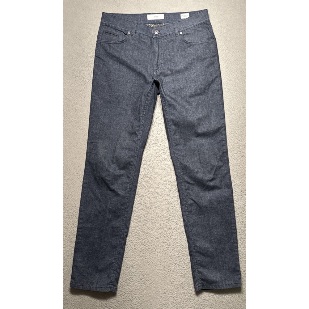Brax Cooper Fancy Pants‎ Mens 33x33 Gray Regular Fit Stretch Twill Career Casual